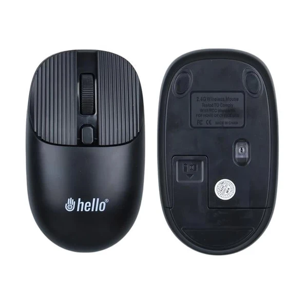 Hello HL-21808 Siyah 1000 DPI 2.4Ghz Kablosuz Bluetooth Mouse - 2
