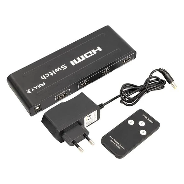 Fully G-538H 3 Giriş 1 Çıkış Hdmi Switcher Toplayıcı Metal Kasa Adaptörlü - 3