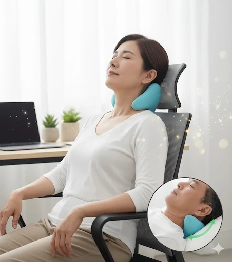 Boyun Hörgücü Ve Kamburluk Önleyen Ortopedik Yastık | Dik Duruş, Sağlıklı Omurga Ve Rahat Uyku Desteği - 2