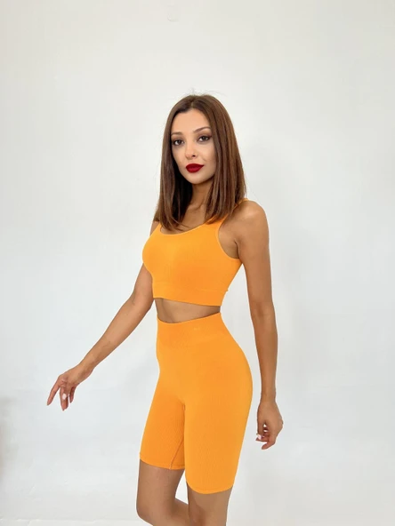 2500 SPORCU ŞORT TAYT-TURUNCU - Resim 3