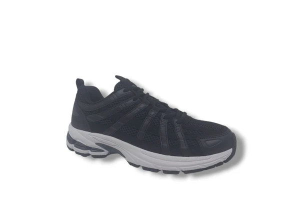 Lescon Pace Runner Unisex Siyah Yürüyüş Koşu Spor Ayakkabı - Resim 2