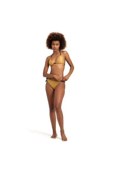 ARENA 50th Gold Triangle Kadın Sarı Yüzücü Bikini 006184 - 3