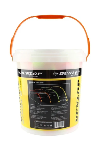 DUNLOP Stage 2 Turuncu 60'lı Eğitim Kova Tenis Topu 602205 - 2