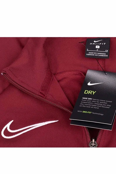 Nike Dri Fit Academy Erkek Kırmızı Dik Yaka Ceket - Resim 6