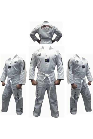 whiteface Taekwondo Elbisesi & Çocuk Ve Yetişkin Beyaz Yaka