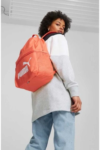 Puma Phase BackPack 075487-01 Unisex Sırt Çantası TURUNCU - Resim 5