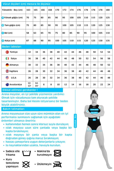ARENA Yüzücü Mayosu Women's Team Swımsuıt Challenge Solıd - 7