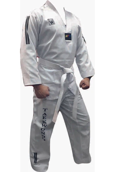 whiteface Taekwondo Elbisesi & Çocuk Ve Yetişkin Beyaz Yaka - 3