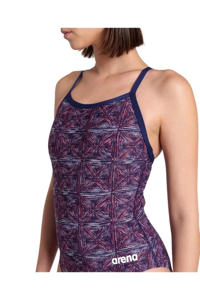 ARENA ABSTRACT TILES KADIN YÜZÜCÜ MAYOSU 007141417 - 7