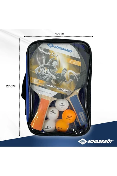 DONIC Hobby Set Masa Tenisi Seti ( 4 Raket + 5 Top + Taşıma Çantası) - 2