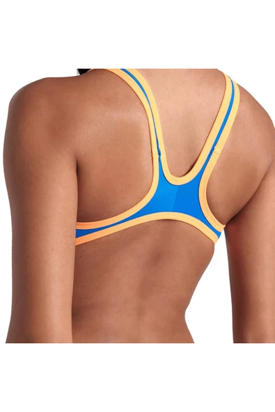 ARENA One Biglogo One Piece Kadın Mavi Yüzücü Mayosu 001198833 - 5