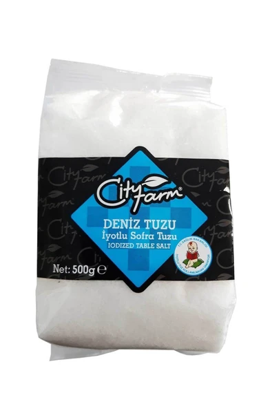 City Farm Sofralık Iyotlu Deniz Tuzu 500 gr