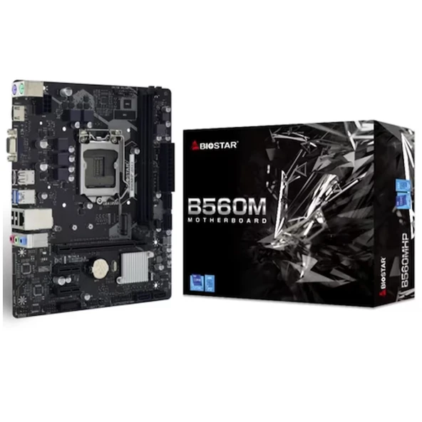 Biostar B560MHP DDR4 3200MHz S+V+GL LGA1200 Micro ATX Anakart ürün görseli 1