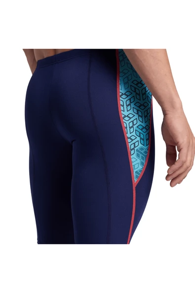 ARENA Men's Camo Kıkko Swım Jammer/navy - Resim 5