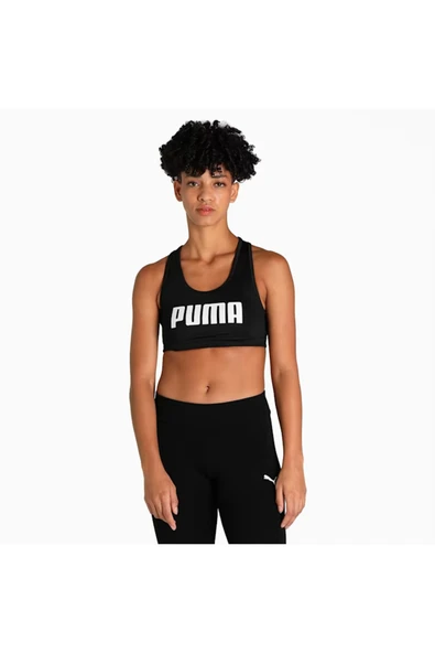 Puma Mid Impact 4Keeps Bra - Siyah Spor Sütyeni - 5