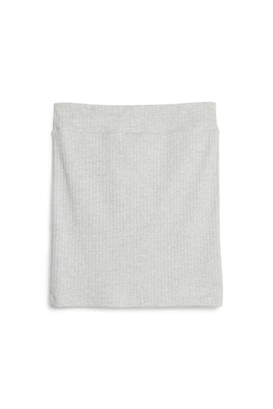 Puma CLASSICS Ribbed Skirt Light Gray Heather - Resim 3