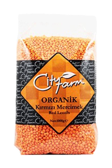 City Farm Organik Kırmızı Mercimek 1 kg