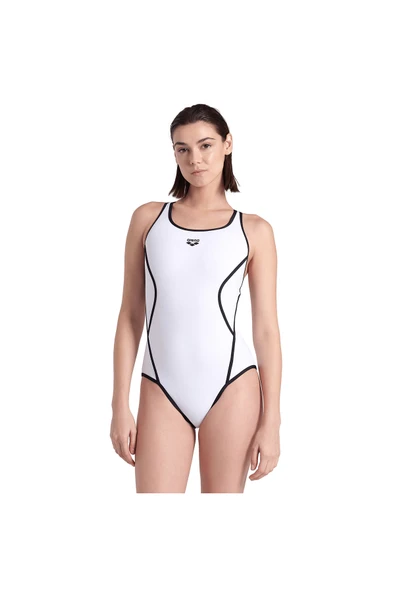 ARENA Profile Swimsuitalyv Back Kadın Beyaz Yüzücü Mayosu 006643150