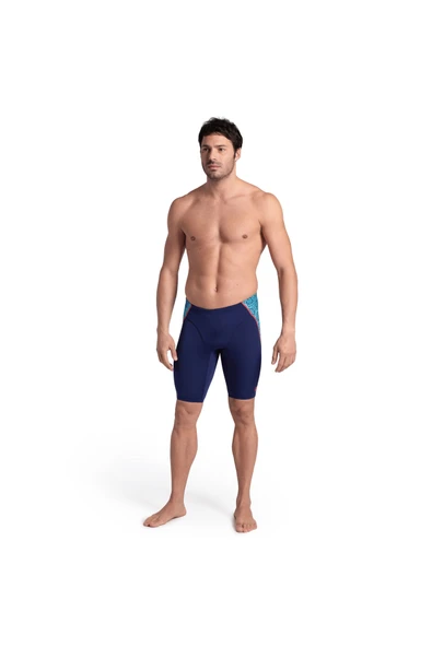 ARENA Men's Camo Kıkko Swım Jammer/navy - Resim 3