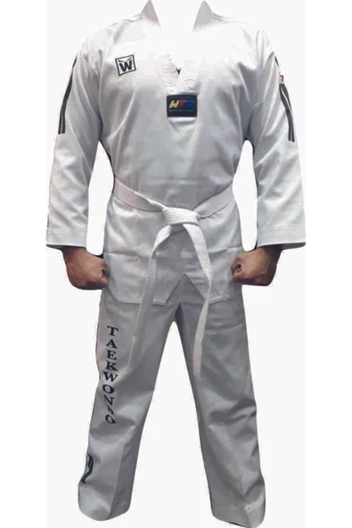 whiteface Taekwondo Elbisesi & Çocuk Ve Yetişkin Beyaz Yaka - 2