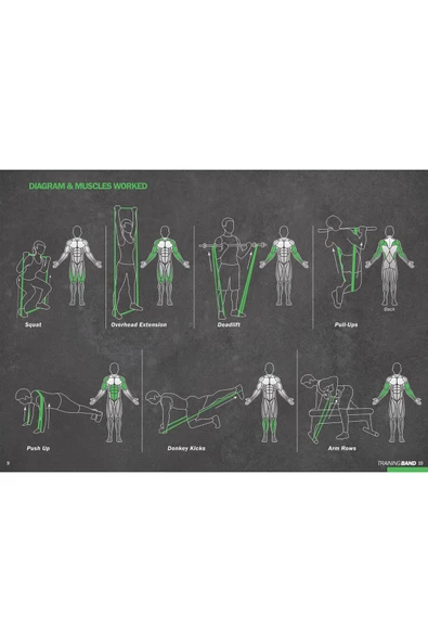 Cup Training Band 15kg (208cm X 13mm X 14.5mm) - Resim 2