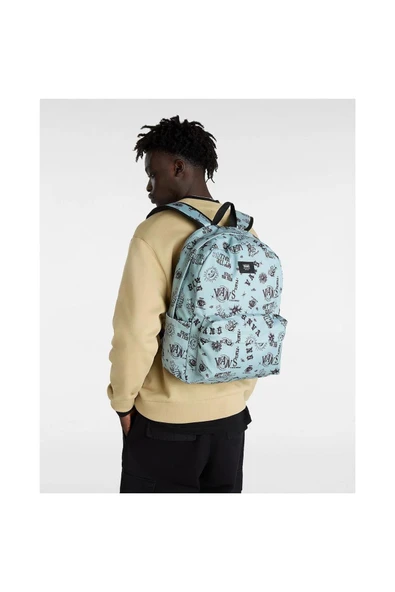 Vans Old Skool Backpack Unisex Sırt Çantası Vn000h4wcjl1 Yeşil - Resim 6