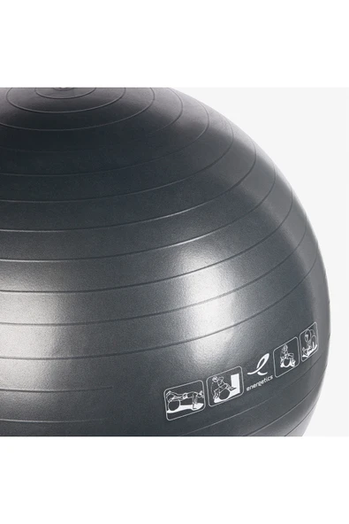 Energetics Unisex Gri Pilates Topu 75cm - 2