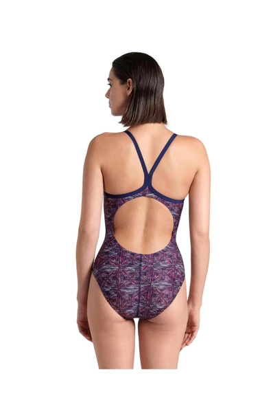 ARENA ABSTRACT TILES KADIN YÜZÜCÜ MAYOSU 007141417 - 5