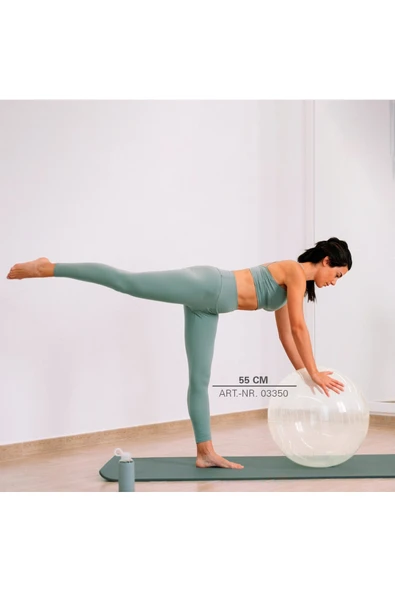 Pacific Sport Pacific Şeffaf Pilates Topu 55cm + Pompa - Resim 4