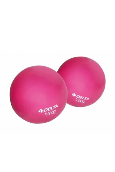 Delta Pilates Ağırlık Denge Topu 0,5 Kg X 2 Adet Toplam 1 Kg Toning Ball Balans Topu Pilates Egzersiz Topu ürün görseli