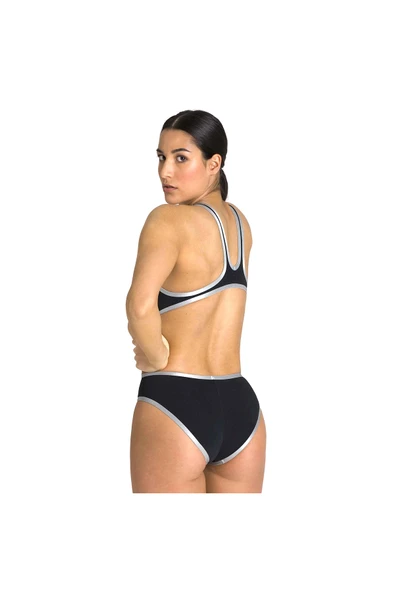 ARENA One Biglogo One Piece Kadın Siyah Yüzücü Mayosu 001198555 - 2