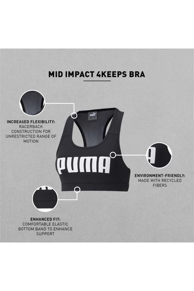 Puma Kadın Spor Sütyeni - Mid Impact 4Keeps - 52030451 - 6