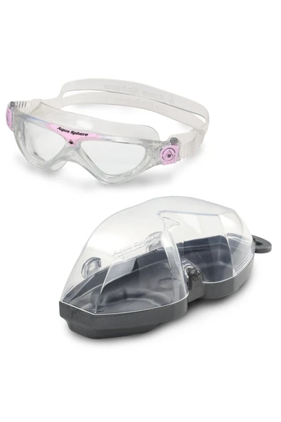 Aqua Sphere Vista Junior Şeffaf Cam - Aqua/sarı Yüzücü Gözlüğü - Resim 6