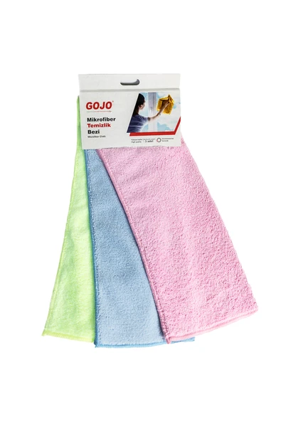 Gojo Mikrofiber Temizlik Bezi 3'lü Paket - 1