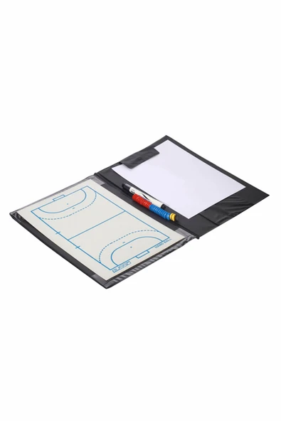 Sportive Siyah Deri Kapaklı Hentbol Taktik Tahtası - RM6-HNB ürün görseli