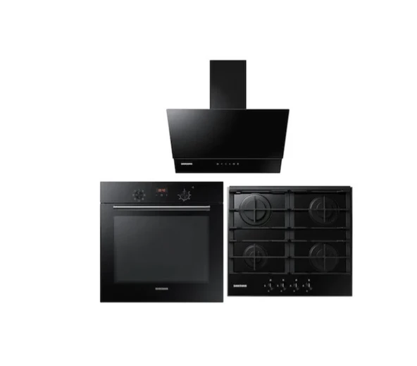 Samsung NV60K5140BB - NA64B3100AS - NK24M3050PS Siyah Ankastre Set