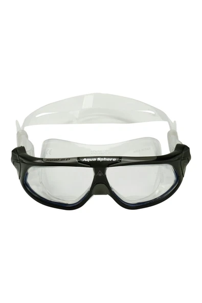 Aqua Sphere Seal 2.0 Şeffaf Lens Siyah Gri Yüzücü Gözlüğü - Resim 2