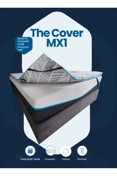 MEG'A Bedding Cover MX1 Gelişmiş Ortopedik %100 Visco Sünger Yıkanabilir Fermuarlı Kılıf Yatak pedi ürün görseli