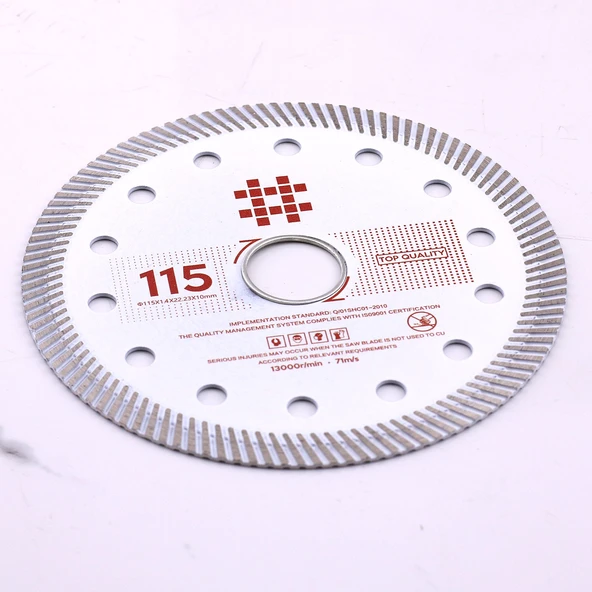 Seramik Porselen Testere Mermer Granit Fayans Kesme Testeresi 115 mm Elmas Kesim Kesici Diski Beyaz - Resim 2