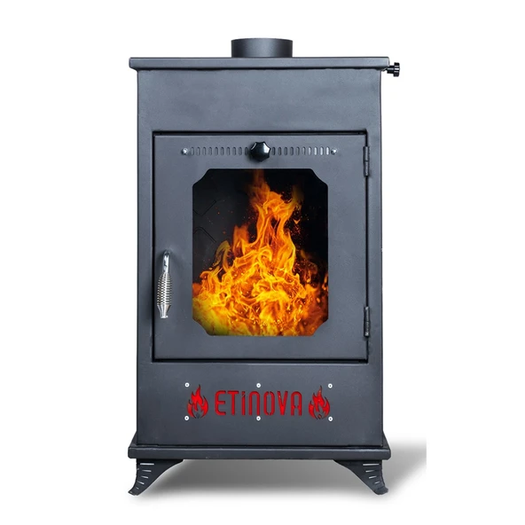 Etinova Eti-B1 Büyük Fırınsız Şömine Tipi Pelet Soba