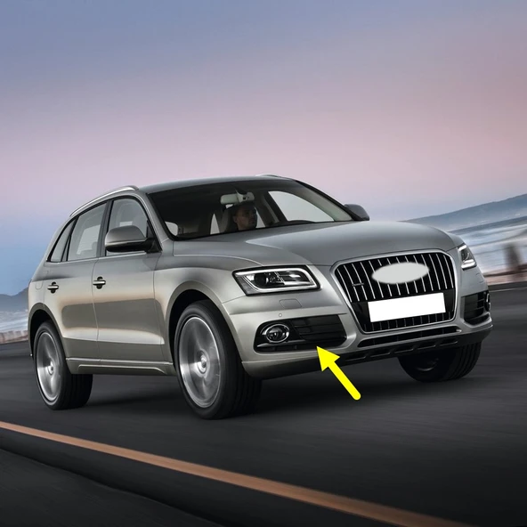 Audi Q5 2013-2017 Ön Sağ Sis Farı Kapağı Parlak Kromaj 8R0807682J ürün görseli
