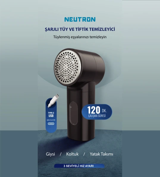 Neutron NTL-LR-10S  Şarjlı Tüy ve Tiftik Temizleyici - 3