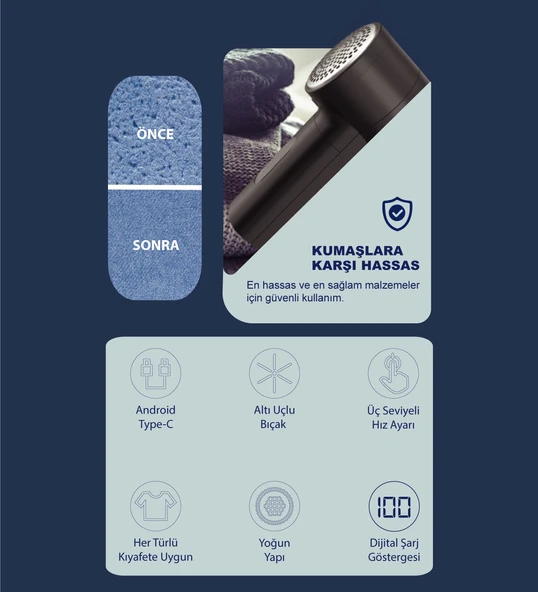 Neutron NTL-LR-10S  Şarjlı Tüy ve Tiftik Temizleyici - 2