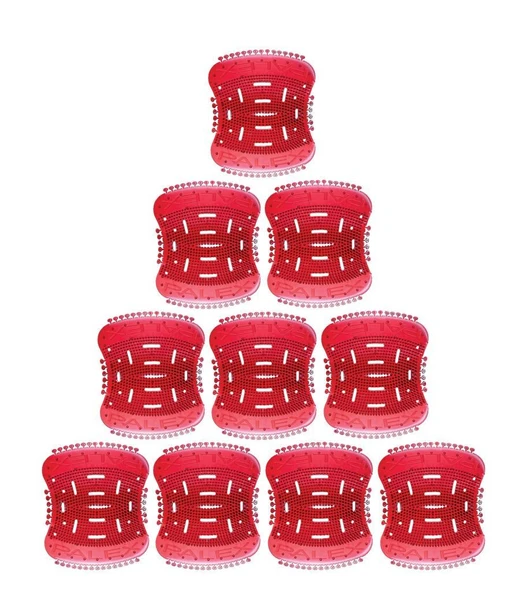 Omnisoft PLX 3601-0 Pisuvar Süzgeç Koku Giderici Silikon Kırmızı 10 Adet