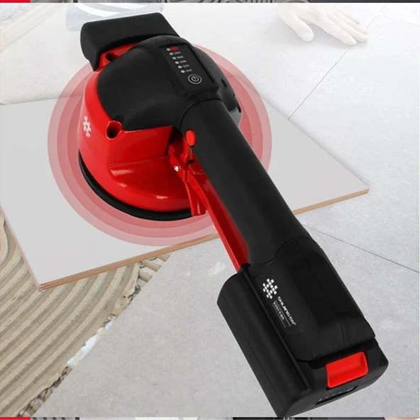 123 Mm Dijital Şarjlı Fayans Vibratörü Vibratoru Makine Aracı Cihaz Lithium Titreşim Döşeme Seramik - Resim 5