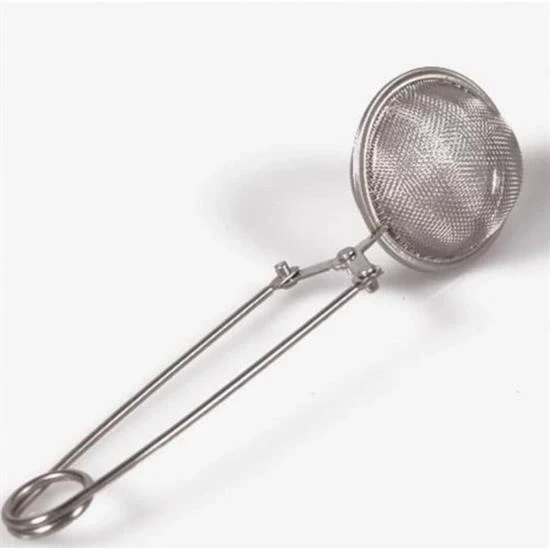 BUFFER® Paslanmaz Metal Pratik Kolay Bitki Çayı Demleme Süzgeci Aparatı - Resim 4