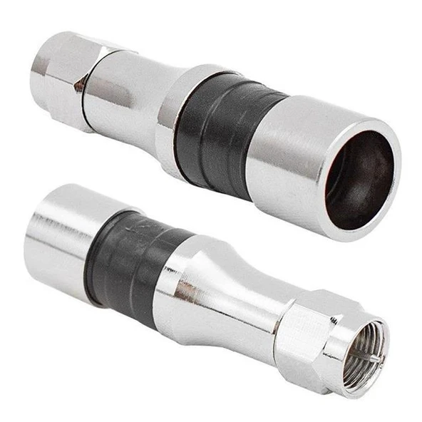 Erkek Sıkmalı RG11 F Konnektör Compressıon CTF111 Boğazlı İğneli