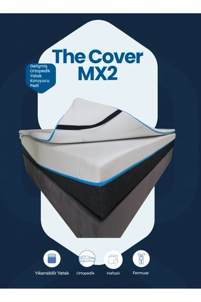 MEG'A Bedding Cover MX2 Gelişmiş Ortopedik Soft Sünger Yatak Sertleştirici Yıkanabilir Fermuarlı Kılıf Yatak pedi ürün görseli