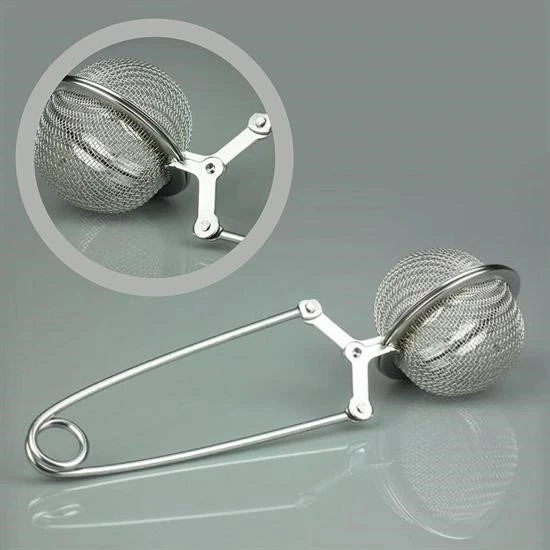 BUFFER® Paslanmaz Metal Pratik Kolay Bitki Çayı Demleme Süzgeci Aparatı ürün görseli 1