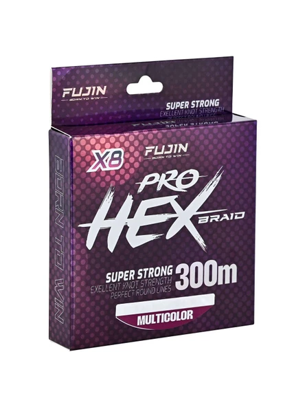 Fujin Pro Hex 8X 300Mt. Multicolor İp Misina ürün görseli 1